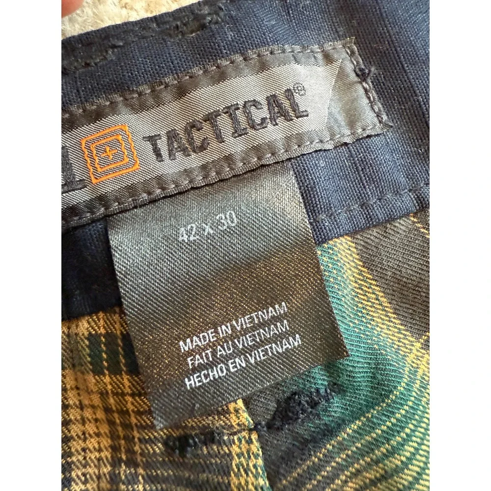 5.11 Tactical 74437 Series Taclite Flannel Cargo Pants Mens Blue.‎ 42 x 30